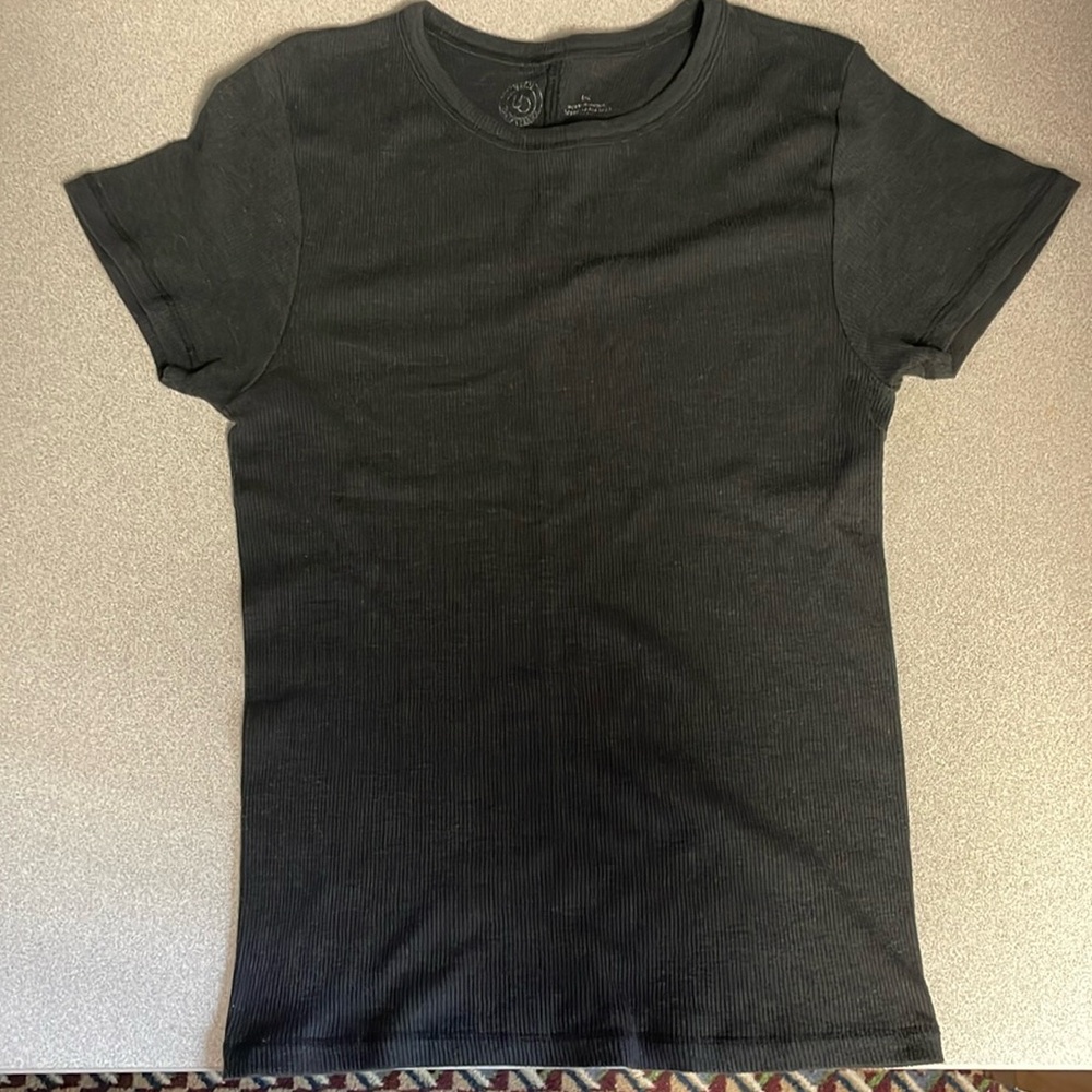 Urban Outfitters basic ribbed short sleeve top